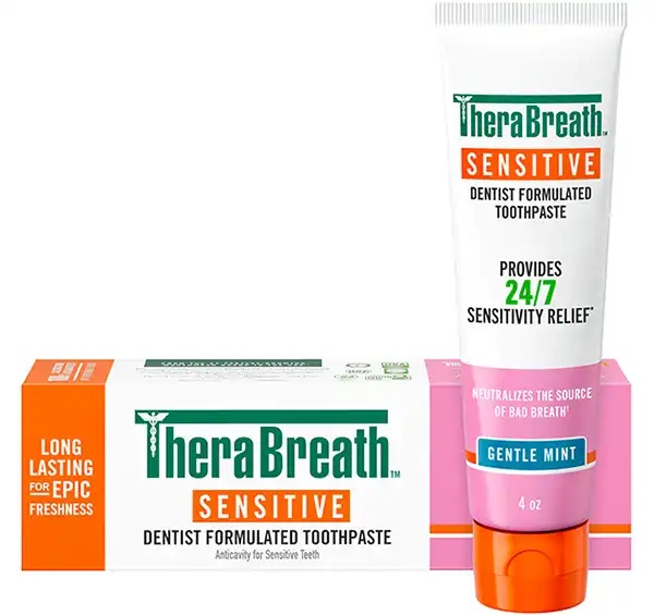 TheraBreath&trade; Sensitive, Dentist Formulated Toothpaste - Gentle Mint 4oz